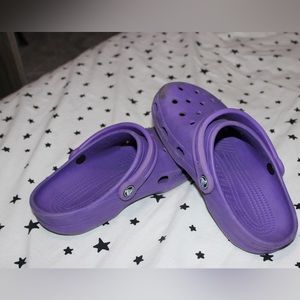 purple crocs